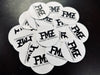 FMZ Round Logo Stickers