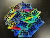 FMZ Holographic Logo Stickers